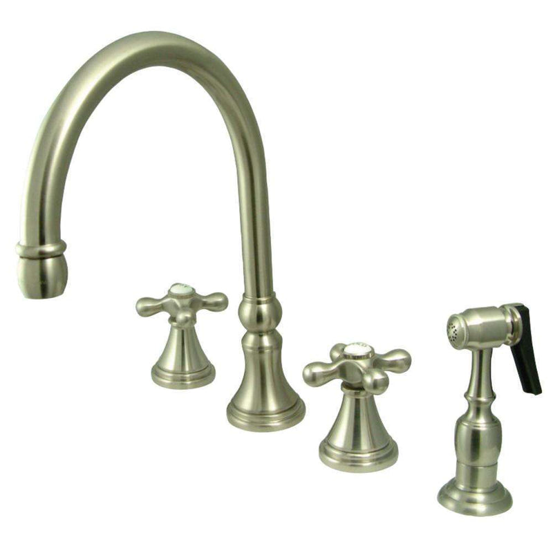 Kingston Brass KS2798AXBS Widespread Kitchen Faucet