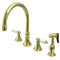 Kingston Brass KS2792PLBS Wsp Kitchen Faucet, Polished Brass