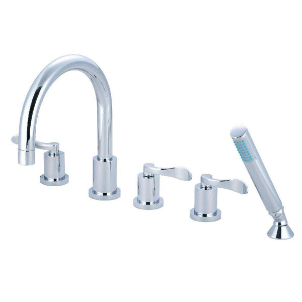 Kingston Brass KS83215DFL Roman Tub Filler, Polished Chrome