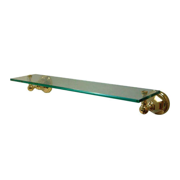 Kingston Brass BA4819PB Cosmetic Glass Shelf, Polished Brass