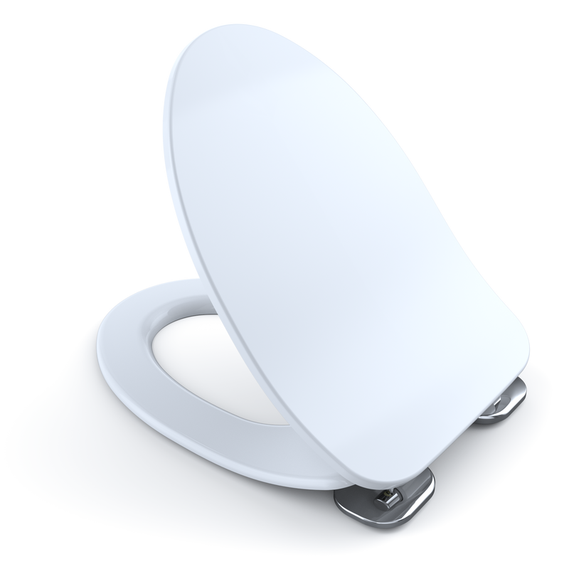 TOTO SoftClose Ultra Slim, Non-Slamming Toilet Seat and Lid, Cotton White SS234