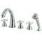 Kingston Brass KS23615PX Roman Roman Tub Filler 5 Pieces