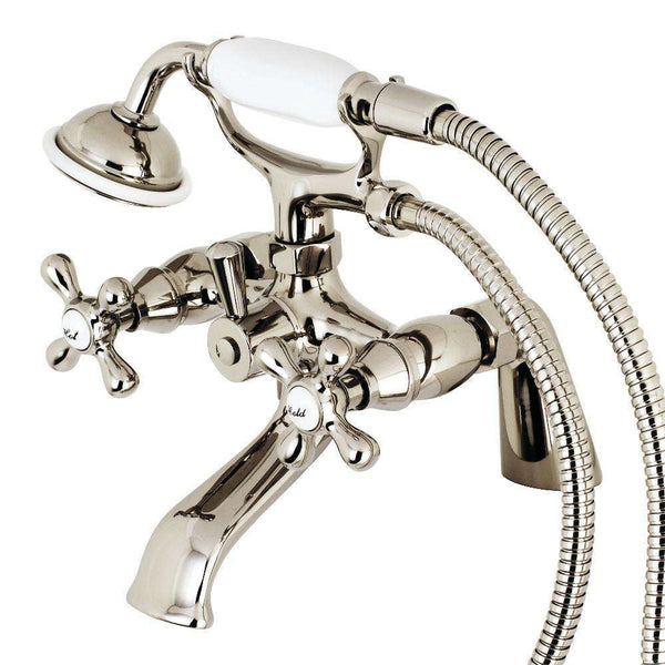 Kingston Brass KS267PN Deck Mount Clawfoot Tub Faucet