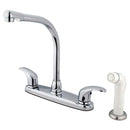 Kingston Brass KB711LL 8-Inch Centerset Kitchen Faucet