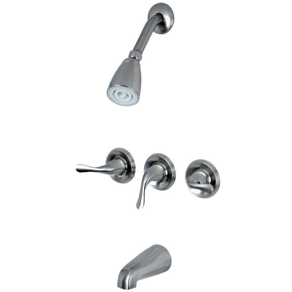 Kingston Brass KB2238YL Three Handle Tub Shower