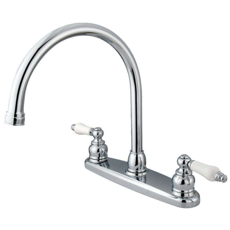 Kingston Brass KB721PLLS 8-Inch Centerset Kitchen Faucet