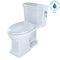 TOTO Promenade II 1G One-Piece Elongated 1.0 GPF Universal Height Toilet with CeFiONtect and Right-Hand Trip Lever, Cotton White MS814224CUFRG#01