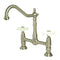 Kingston Brass KS1178PX Heritage Kitchen Bridge Faucet