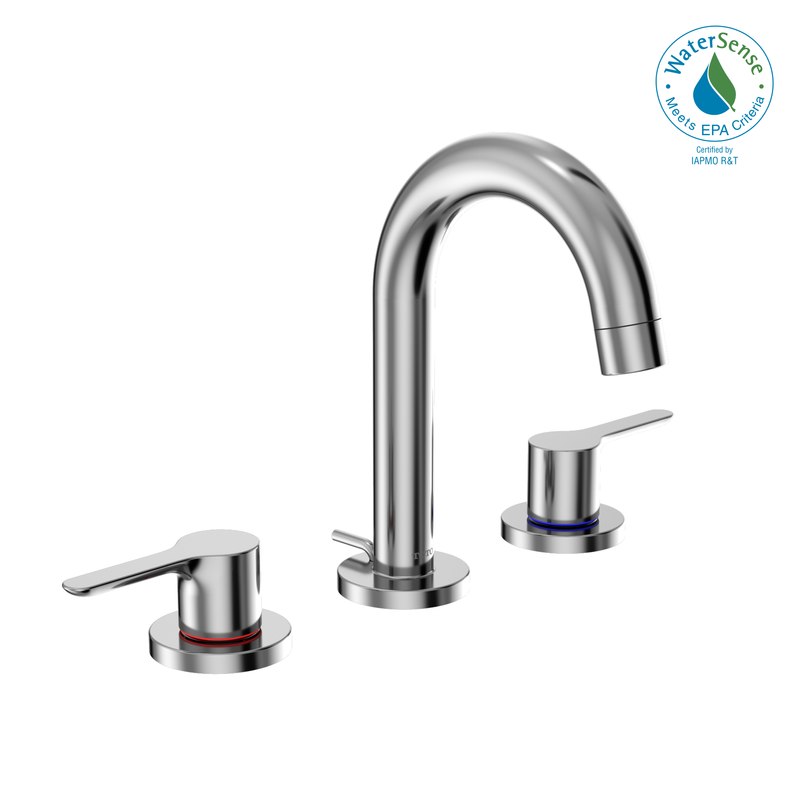 TOTO LB Two Handle Widespread 1.2 GPM Bathroom Sink Faucet, Polished Chrome TLS01201U