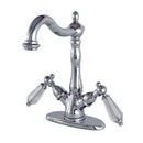 Kingston Brass KS1491WLL Vessel Sink Faucet, Polished Chrome