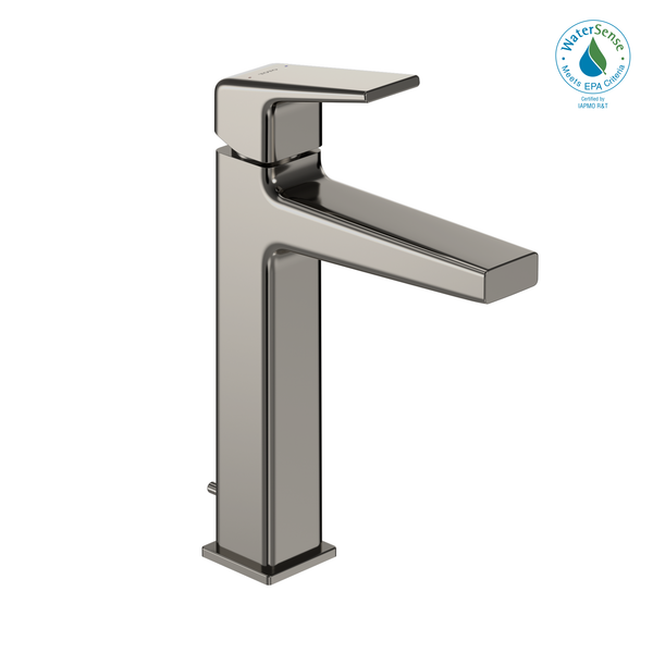 TOTO GB 1.2 GPM Single Handle Semi-Vessel Bathroom Sink Faucet with COMFORT GLIDE Technology, Polished Nickel TLG10303U#PN