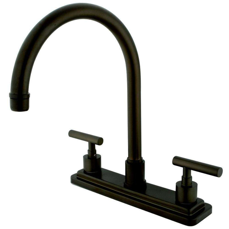 Kingston Brass KS8795CMLLS Centerset Kitchen Faucet Bronze