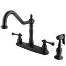 Kingston Brass KB7755BLBS Centerset Kitchen Faucet Bronze