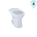 TOTO Drake II Universal Height Round Toilet Bowl with CeFiONtect, Cotton White C453CUFG