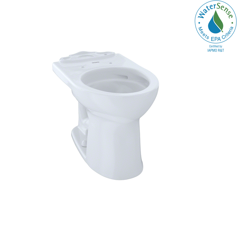TOTO Drake II Universal Height Round Toilet Bowl with CeFiONtect, Cotton White C453CUFG