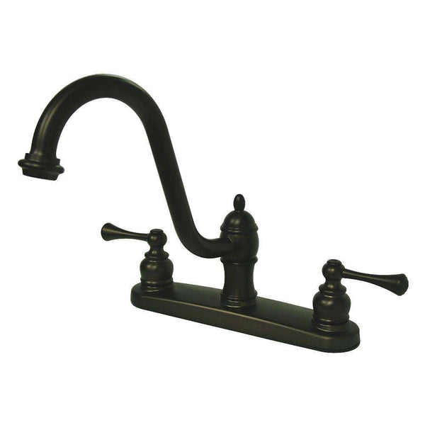 Kingston Brass KB3115BLLS 8-Inch Centerset Kitchen Faucet