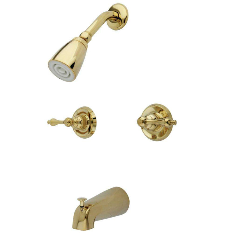 Kingston Brass KB242AL Magellan Twin Handle Tub & Shower