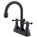 Kingston Brass KS2615KX 4 in. Centerset Bath Faucet Bronze