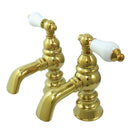 Kingston Brass CC1106T2 Basin Faucet Set, Polished Brass