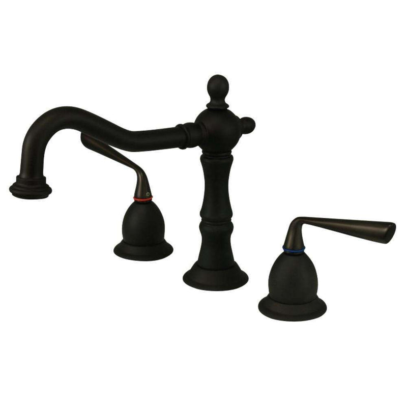 Kingston Brass KS1975ZL 8 in. Widespread Bath Faucet Bronze