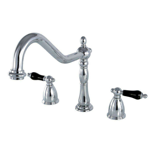 Kingston Brass KB1791PKLLS Widespread Kitchen Faucet