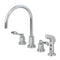 Kingston Brass KS8721DFL 8" to 16" Wsp Kitchen Faucet