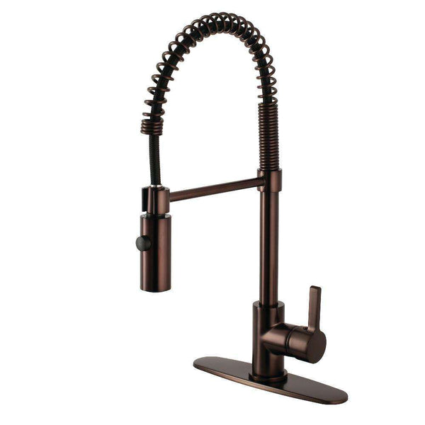 Kingston Brass LS8775CTL Sg-Hnd Pre-Rinse Kitchen Faucet