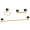 Kingston Brass BAK911148BB Onyx 3-Piece Bathroom Accs Set