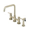 Kingston KS8288DLBS Concord Two-Hnd Bridge Kitchen Faucet W/