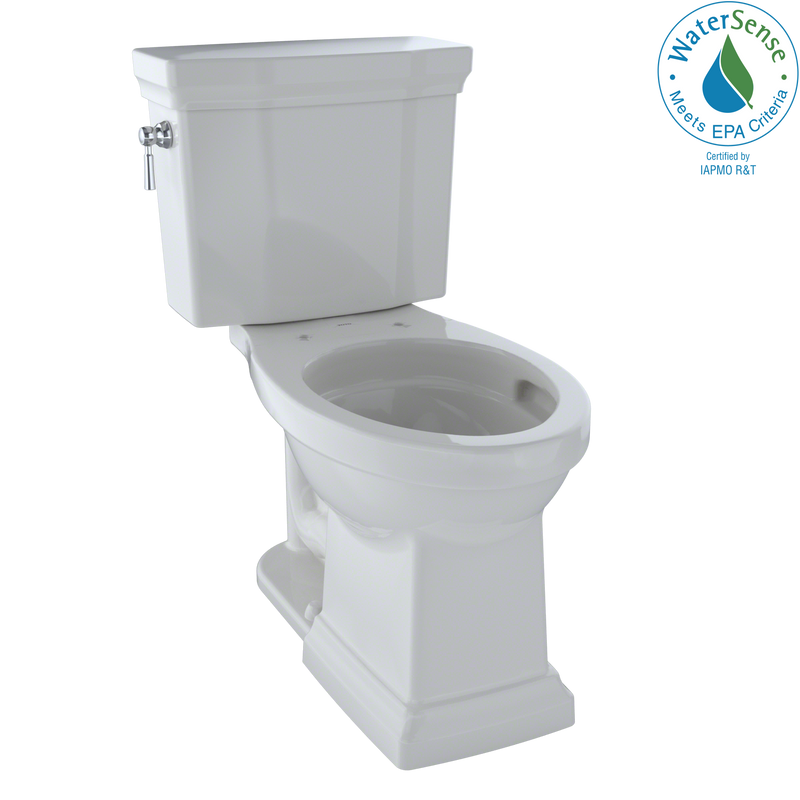 TOTO Promenade II 1G Two-Piece Elongated 1.0 GPF Universal Height Toilet with CeFiONtect, Colonial White CST404CUFG