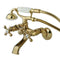 Kingston Brass KS265PB Tub Wall Mount Clawfoot Tub Faucet