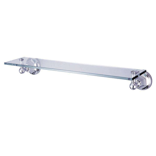 Kingston Brass BA4819C Cosmetic Glass Shelf, Polished Chrome