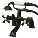 Kingston Brass KS267ORB Deck Mount Clawfoot Tub Faucet with