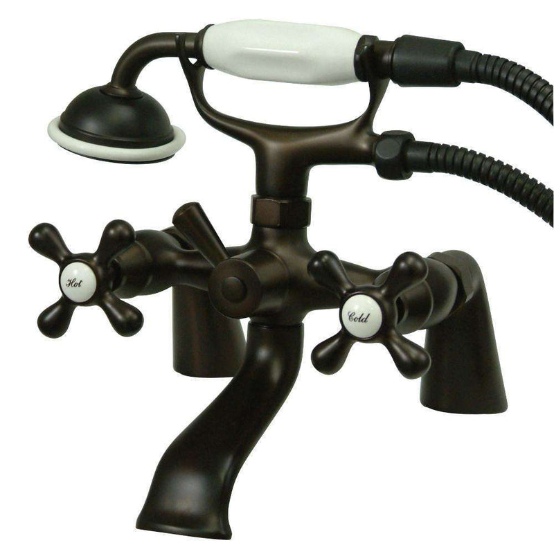 Kingston Brass KS267ORB Deck Mount Clawfoot Tub Faucet with