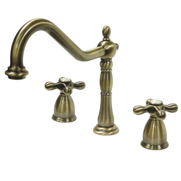 Kingston Brass KB1793AXLS Wsp Kitchen Faucet, Antique Brass