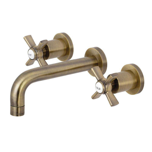 Kingston KS8123ZX Millennium 2-Hnd Wall Mount Bath Faucet