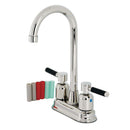 Kingston Brass KB8496DKL Kaiser Bar Faucet, Polished Nickel