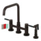 Kingston KS8285DKLBS Concord Two-Hnd Bridge Kitchen Faucet