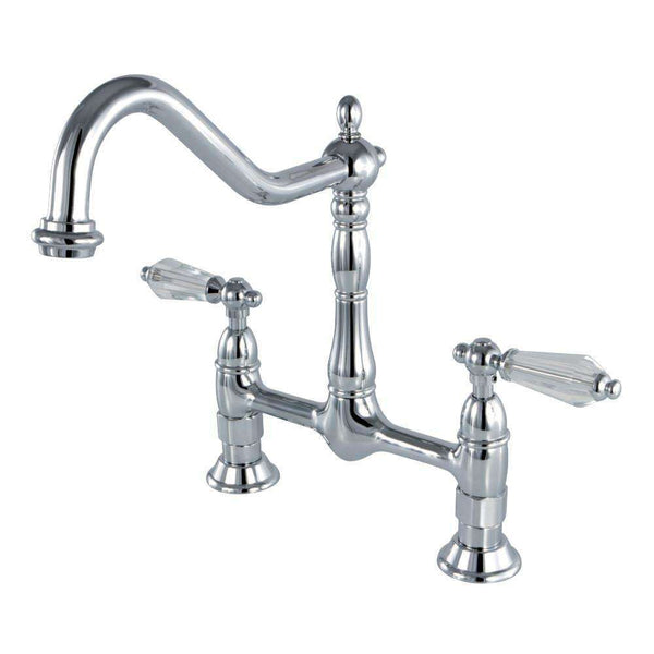 Kingston Brass KS1171WLL 8" Centerset Kitchen Faucet Less