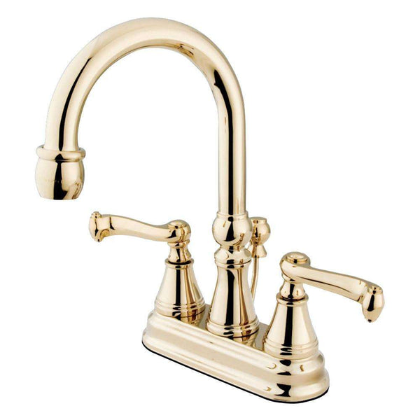 Kingston Brass KS2612FL 4 in. Centerset Bath Faucet Brass