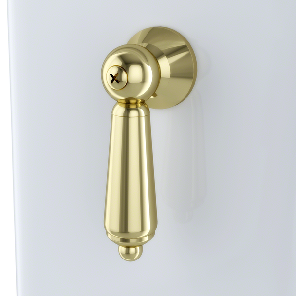 TOTO TRIP LEVER (SIDE MOUNT) POLISHED BRASS For CARROLLTON, DARTMOUTH, PROMENADE, WHITNEY TOILET TANK