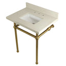 Kingston Brass KVPB30WQBSQ7 30X22 White Quartz Vanity with