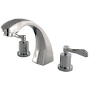 Kingston Brass KS4361DFL Roman Tub Filler, Polished Chrome