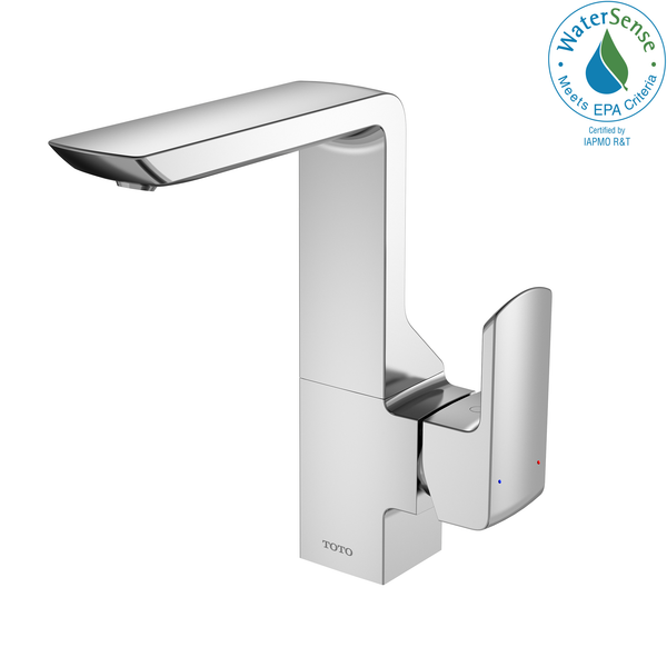 TOTO GR 1.2 GPM Single Side Handle Bathroom Sink Faucet with COMFORT GLIDE Technology, Polished Chrome TLG02309U#CP