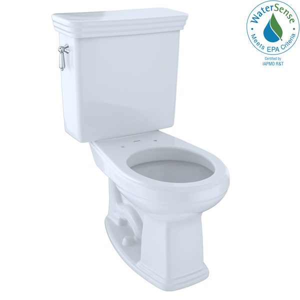 TOTO Eco Promenade Two-Piece Round 1.28 GPF Universal Height Toilet, Cotton White CST423EF#01