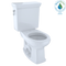 TOTO Eco Promenade Two-Piece Round 1.28 GPF Universal Height Toilet, Cotton White CST423EF#01